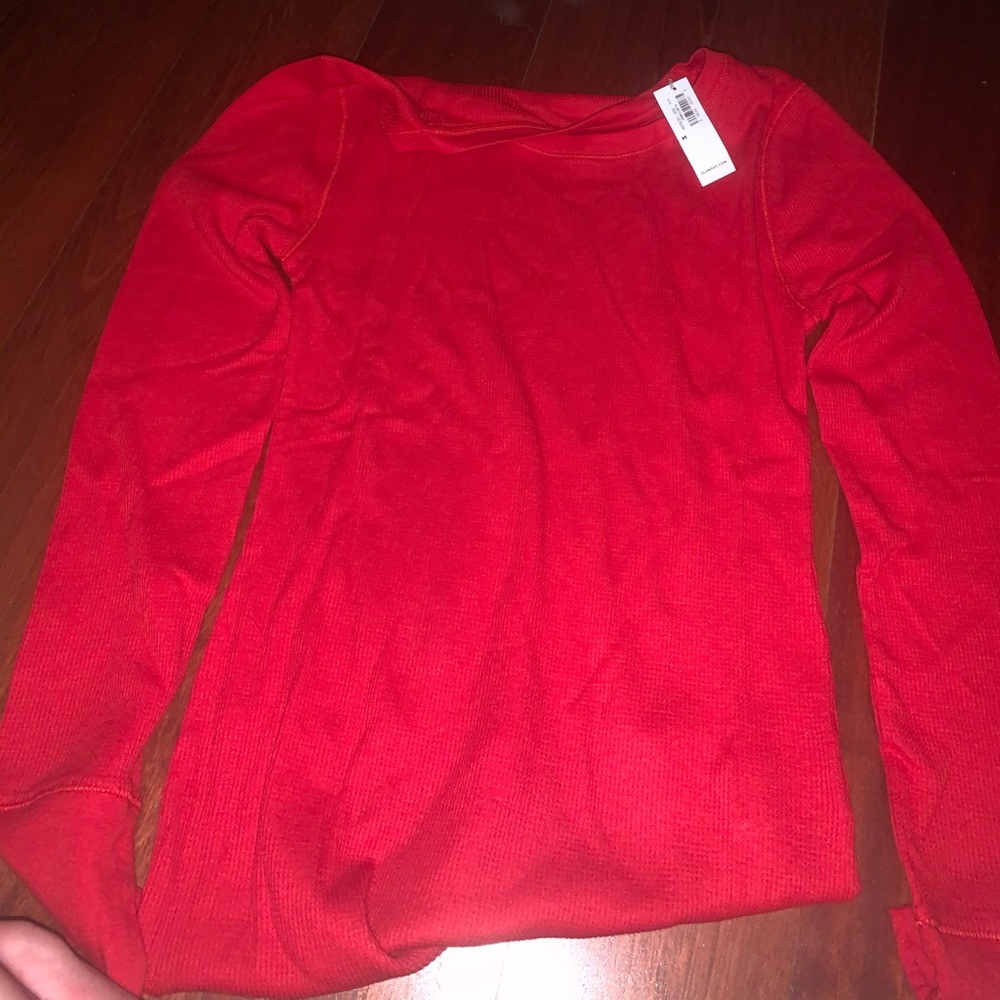 Red old navy long sleeve shirt